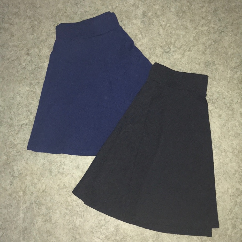 Bundle of 2 Woven Dressy Skirts